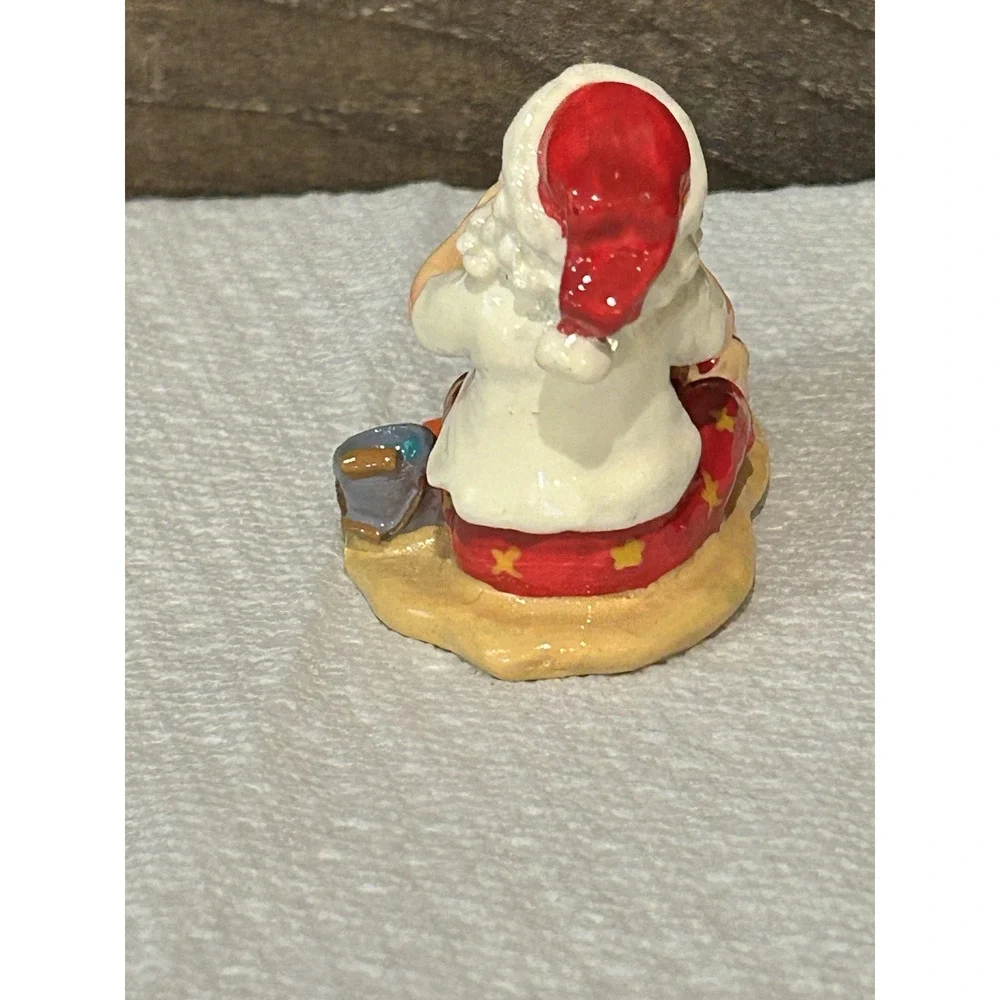 Sandcastle Santa Christmas Ornament‎ Tropical Beach Coastal